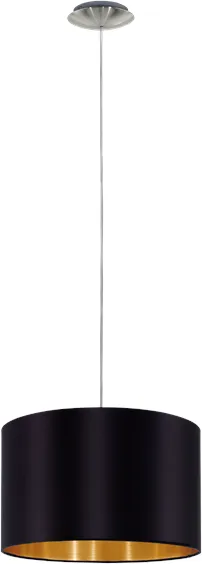 EGLO MASERLO 1 pendel, sort/guld