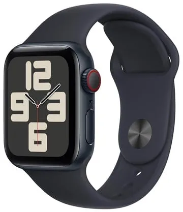 Apple Watch SE GPS + Cellular 40mm - Midnight Aluminium Case with Midnight Sport Band - M/L